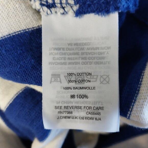 J Crew Striped T-Shirt Dress Size Medium Blue Casual Preppy Cotton - Picture 10 of 12